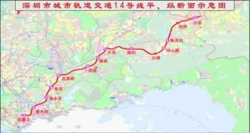 深圳地铁14号线最全最新线路图曝光 深圳地铁14号线途经站点