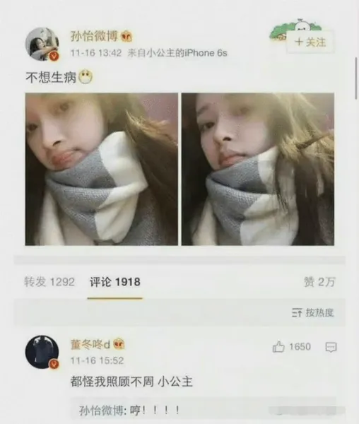 董子健孙怡恋爱经过感情史董子健孙怡离婚前恩爱回顾