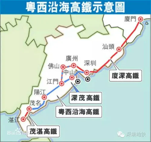 深茂铁路什么时候通车 深茂高铁最新线路图站点一览