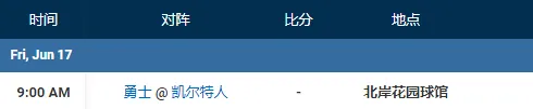 2022NBA总决赛G6赛程时间 勇士vs凯尔特人第六场比赛直播时间