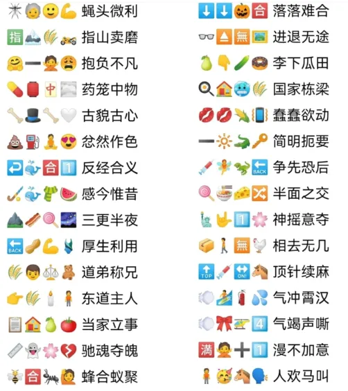 卡普喔emoji猜成语答案2023 卡普喔emoji猜成语答案附图