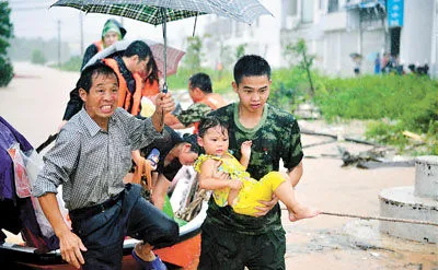 台风麦德姆致江西九江大到暴雨 10万余人受灾